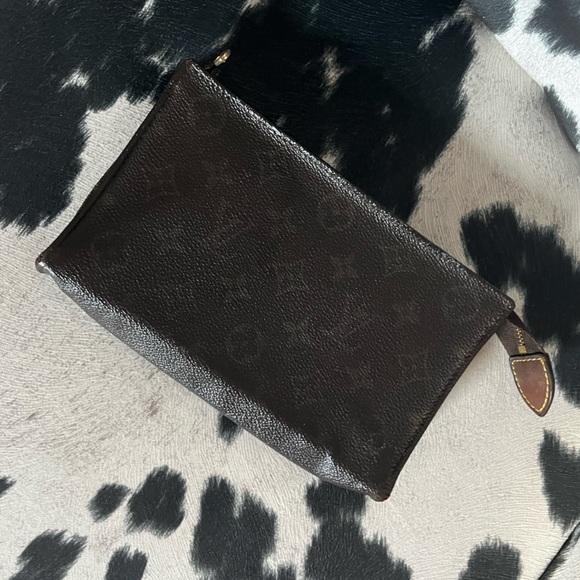 Louis Vuitton Brown Monogram Zip Pouch Clutch - Picture 1 of 16